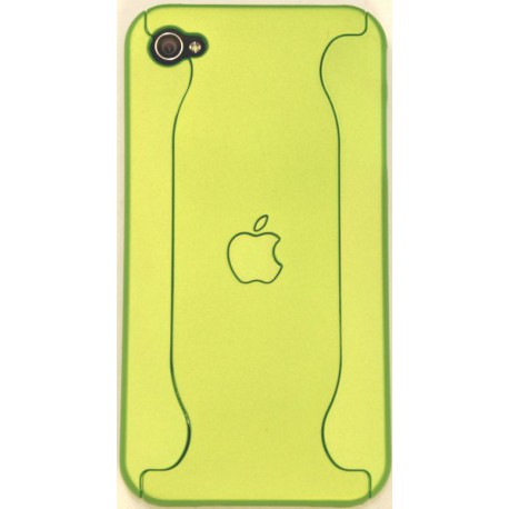 Чехол для iPhone 4G из двух частей с яблоком зеленый