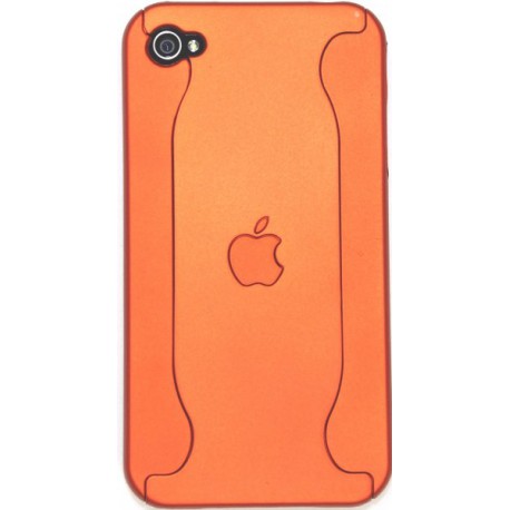 Чехол для iPhone 4G из двух частей с яблоком оранжевый