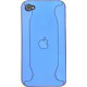 Чехол для iPhone 4G из двух частей с яблоком синий