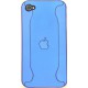 Чехол для iPhone 4G из двух частей с яблоком синий