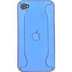 Чехол для iPhone 4G из двух частей с яблоком синий