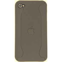 Чехол для iPhone 4G из двух частей с яблоком черный