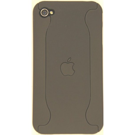 Чехол для iPhone 4G из двух частей с яблоком черный