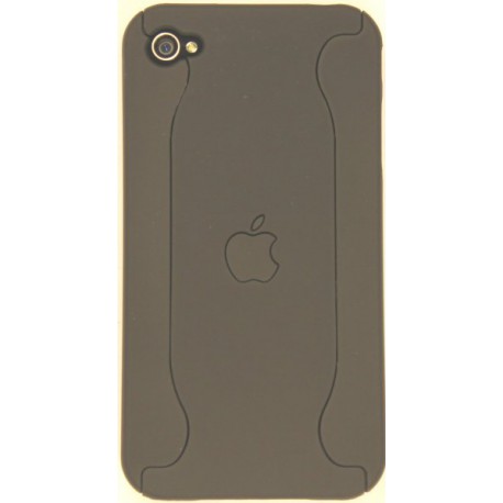 Чехол для iPhone 4G из двух частей с яблоком черный