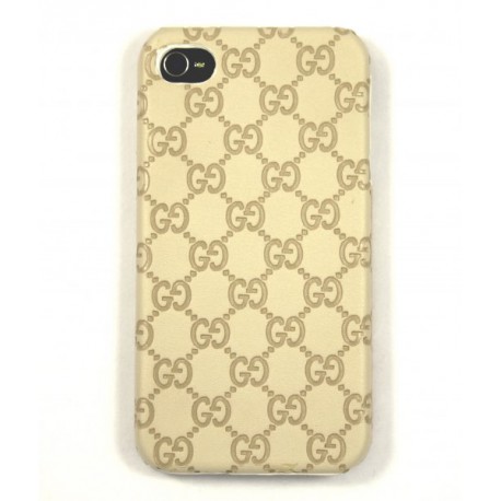 Чехол для iPhone 4G Gucci бежевый