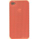 Чехол для iPhone 4G жесткий пластик-сетка бардовый