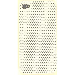 Чехол для iPhone 4G жесткий пластик-сетка белый
