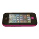 Чехол для Apple iPhone 5 "LUNATIK" /черный-малиновый/