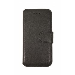 Кожаный чехол PALMEXX книга-подставка для Apple iphone 6 с пластиковым держателем /черный/