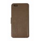 Кожаный чехол PALMEXX книга-подставка для Apple iphone 6Plus с пластиковым держателем /коричневый/