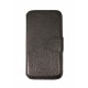 Кожаный чехол PALMEXX книга-подставка для Samsung Galaxy S6 SM-G920F с пластиковым держателем /черный/