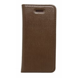 Кожаный чехол PALMEXX для Apple iphone 5/5S книга /коричневый/