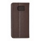 Кожаный чехол PALMEXX для Samsung Galaxy S6 книга /коричневый/