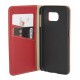 Кожаный чехол PALMEXX для Samsung Galaxy S6 книга /красный/
