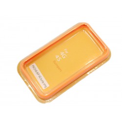 Бампер для Apple iPhone 4S /оранжевый/