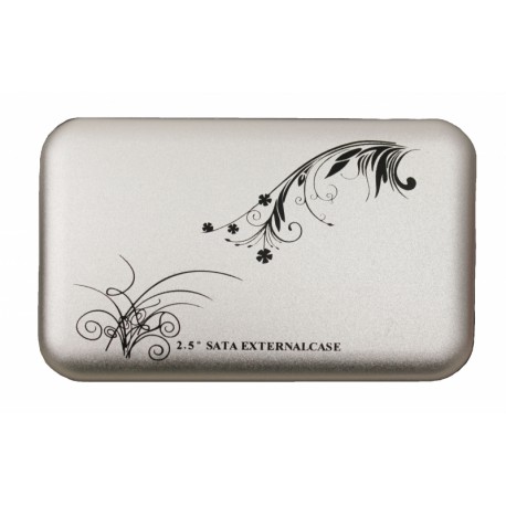 HDD Case 2.5" USB2.0 /серебряный/