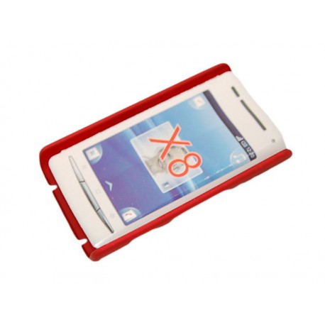 Чехол HARD CASE для Sony-Ericsson Xperia X8 /бордовый/