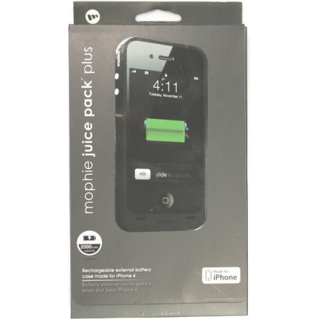 Чехол с аккумулятором для iPhone 4 Mophie /2000mAh/черный/