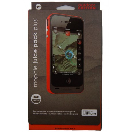 Чехол с аккумулятором для iPhone 4 Mophie /2000mAh/оранжевый/