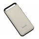 Чехол-аккумулятор для iPhone 5 кожаная вставка /2200mAh/черный/