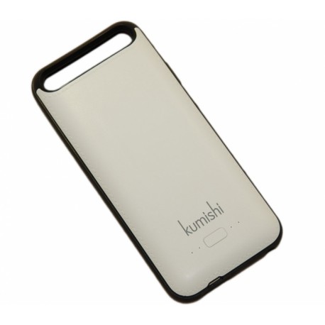 Чехол-аккумулятор для iPhone 5 кожаная вставка /2200mAh/черный/