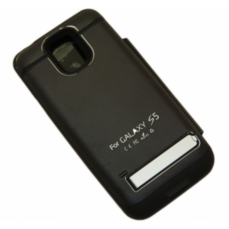 Чехол-книга с аккумулятором для Samsung G900 Galaxy S5 /3800mAh/черный/