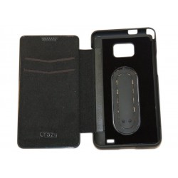 Чехол для Samsung i9100 Galaxy S2 "BookCover" /черный/