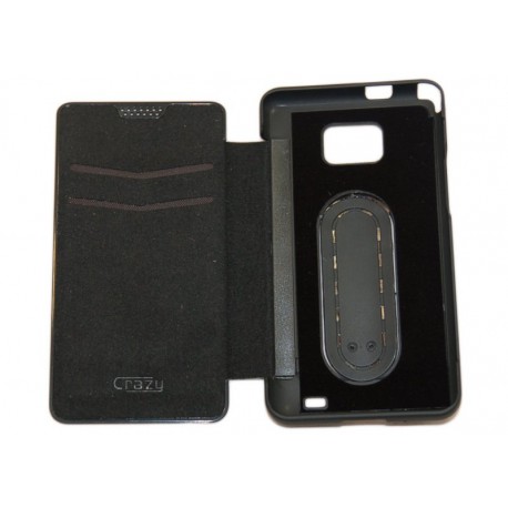 Чехол для Samsung i9100 Galaxy S2 "BookCover" /черный/