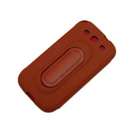 Чехол для Samsung i9300 Galaxy S3 "BookCover" /коричневый/