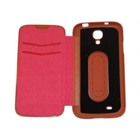 Чехол для Samsung i9500 Galaxy S4 "BookCover" /коричневый/