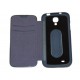 Чехол для Samsung i9500 Galaxy S4 "BookCover" /темно-синий/