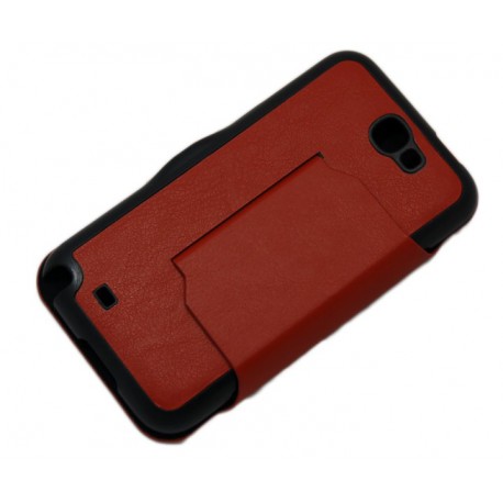 Чехол для Samsung N7100 Galaxy Note2 "BookCover" /коричневый/