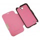 Чехол для Samsung N7100 Galaxy Note2 "BookCover" /розовый/