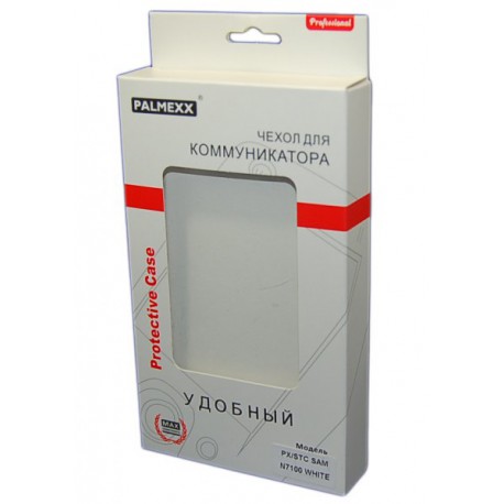 Чехол для Samsung N7100 Galaxy Note2 "BookCover" /белый/