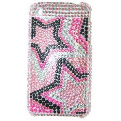 Прозрачный чехол со стразами №13 Apple iPhone 3G / 3GS