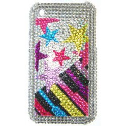 Прозрачный чехол со стразами №14 Apple iPhone 3G / 3GS