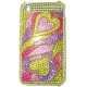 Прозрачный чехол со стразами №19 Apple iPhone 3G / 3GS