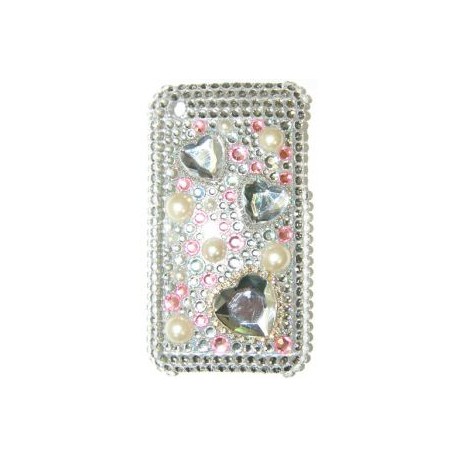 Прозрачный чехол со стразами №20 Apple iPhone 3G / 3GS