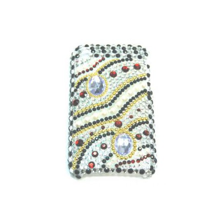 Прозрачный чехол со стразами №37 Apple iPhone 3G / 3GS